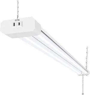 4FT LED Shop Light Linkable,4400LM,5000K Daylight | 42W LED Ceiling Lights for Garages,Workshops,Basements, Hanging or FlushMount, Power Cord and Pull Chain,White, ETL- 1 Pack 4FT LED Shop Light Linkable,4400LM,5000K Daylight | 42W LED Ceiling Lights for Garages,Workshops,Basements, Hanging or FlushMount, Power Cord and Pull Chain,White, ETL- 1 Pack