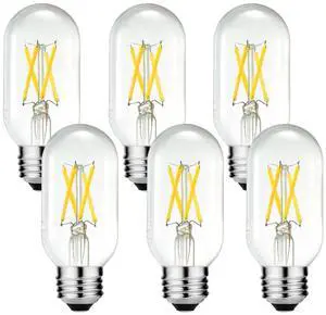 T45 E26 Led Bulb 60 watt,Edison Bulbs,Neutral White 4000K,Clear | Dimmable,6w=60w led light bulbs,600lm,AC120V,ETL,No flicker,E26 Edison Bulb for Chandelier,Sputnik,Bathroom Light Bulbs,6Pack T45 E26 Led Bulb 60 watt,Edison Bulbs,Neutral White 4000K,Clear | Dimmable,6w=60w led light bulbs,600lm,AC120V,ETL,No flicker,E26 Edison Bulb for Chandelier,Sputnik,Bathroom Light Bulbs,6Pack