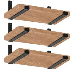 12 inch Shelf Brackets for DIY Floating Shelf, 1/5 inch Thick Heavy Duty Floating Shelf Bracket, Fit for Home, Kitchen, Bathroom, Garage, Living Room, 6-Pack Black, 11.25 x 6 x 1.5 12 inch Shelf Brackets for DIY Floating Shelf, 1/5 inch Thick Heavy Duty Floating Shelf Bracket, Fit for Home, Kitchen, Bathroom, Garage, Living Room, 6-Pack Black, 11.25 x 6 x 1.5