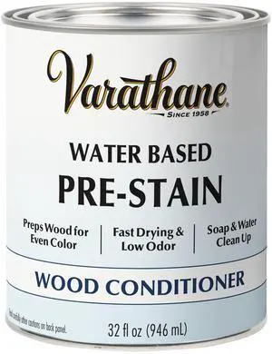 Pre-Stain Wood Conditioner | Water-Based, Promotes Even Color Absorption, Prevents Blotching & Streaking, Softwoods & Porous Woods, Quart Pre-Stain Wood Conditioner | Water-Based, Promotes Even Color Absorption, Prevents Blotching & Streaking, Softwoods & Porous Woods, Quart