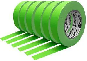 Painters Tape for Car - Green No Residue Automotive Masking Tape - Heat Resistant for Paint Booth, 0.7 Inches x 60 Yards, 6 Rolls Painters Tape for Car - Green No Residue Automotive Masking Tape - Heat Resistant for Paint Booth, 0.7 Inches x 60 Yards, 6 Rolls