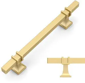 10 Pack Brushed Gold Cabinet Pulls 5 Inch(128mm) Hole Center Drawer Pulls Cabinet Hardware Kitchen Cabinet Handles for Bathroom Dresser Pulls ZH0067 10 Pack Brushed Gold Cabinet Pulls 5 Inch(128mm) Hole Center Drawer Pulls Cabinet Hardware Kitchen Cabinet Handles for Bathroom Dresser Pulls ZH0067