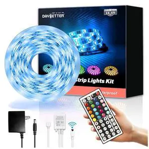Led Strip Lights 16.4ft Waterproof Color Changing Led Lights with Remote Controller Led Strip Lights 16.4ft Waterproof Color Changing Led Lights with Remote Controller