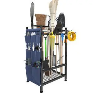 Garden Tool Organizer, Garden Yard Tool Rack for Garage, Garage Organization and Storage, Metal Yard Tools Storage up to 46 Tools/Rake/Broom/shovel/, Suitable for Garage, Yard, Patio, Shed Garden Tool Organizer, Garden Yard Tool Rack for Garage, Garage Organization and Storage, Metal Yard Tools Storage up to 46 Tools/Rake/Broom/shovel/, Suitable for Garage, Yard, Patio, Shed