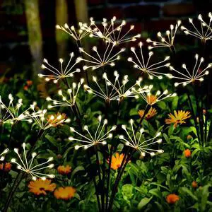 Solar Garden Lights 120 LED Decorative Firework Lights 2-Pack Warm | Fairy Garden Decor, 2 Modes Waterproof Outdoor Solar Lights for Yard Pathway Flowerbed Planter Balcony, Gifts for Mom Women Solar Garden Lights 120 LED Decorative Firework Lights 2-Pack Warm | Fairy Garden Decor, 2 Modes Waterproof Outdoor Solar Lights for Yard Pathway Flowerbed Planter Balcony, Gifts for Mom Women