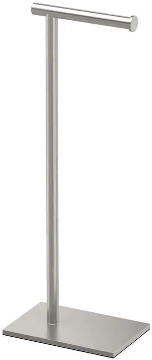 1431SN Bathroom Toilet Paper Holder Stand, Freestanding Tissue Roll Holder, Weighted Base, Satin Nickel, 22.25 Inch, Modern Rectangle Base 1431SN Bathroom Toilet Paper Holder Stand, Freestanding Tissue Roll Holder, Weighted Base, Satin Nickel, 22.25 Inch, Modern Rectangle Base