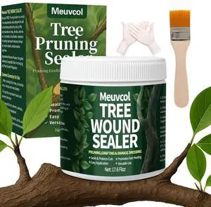 Tree Wound Sealer & Dressing, 500g Tree Pruning Sealer for Cut, Damaged Bark, Grafting Effective Tree Repair Sealant for Shrub, Bonsai, Rose, Orchard | Horticulture Grade Seal Formula Tree Wound Sealer & Dressing, 500g Tree Pruning Sealer for Cut, Damaged Bark, Grafting Effective Tree Repair Sealant for Shrub, Bonsai, Rose, Orchard | Horticulture Grade Seal Formula