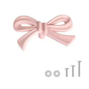 8 Pack Large Pink Bow Dresser Cabinet Knobs, 2.7 Inches | Bow Dresser Knobs Decorative Cabinet Drawer Pull Handles for Girls Bedroom and Nursery Room Decor 8 Pack Large Pink Bow Dresser Cabinet Knobs, 2.7 Inches | Bow Dresser Knobs Decorative Cabinet Drawer Pull Handles for Girls Bedroom and Nursery Room Decor
