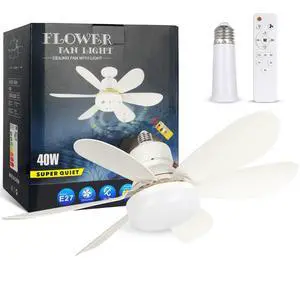 Socket Fan Light, 20.5IN Light Bulb Fan with Remote Dimmable, Screw in Fan and Light Combo for Garage Kitchen Bedroom Balcony Living Tools Store Laundry Room Socket Fan Light, 20.5IN Light Bulb Fan with Remote Dimmable, Screw in Fan and Light Combo for Garage Kitchen Bedroom Balcony Living Tools Store Laundry Room