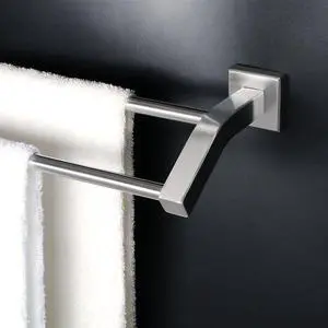 Double Bath Towel Bar, 24" Towel Racks for Bathroom, Brushed Nickel | SUS304 Stainless Steel Bathroom Towel Holder, Quick Drying Towel Hanger Towel Rod Wall Mounted, Useable Length 22.7" Double Bath Towel Bar, 24" Towel Racks for Bathroom, Brushed Nickel | SUS304 Stainless Steel Bathroom Towel Holder, Quick Drying Towel Hanger Towel Rod Wall Mounted, Useable Length 22.7"