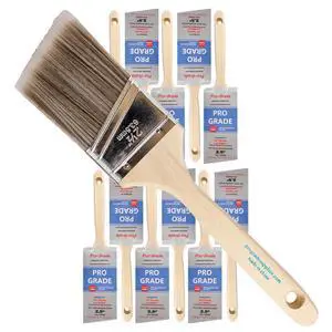 Paint Brushes, 2.5 Inch Angle Paint Brush, Walls & Trim, 12 Pack | Sash, cut-in & detail work | Furniture, cabinets & doors | Interior & exterior | Latex, oil & stain | Medium stiff bristles Paint Brushes, 2.5 Inch Angle Paint Brush, Walls & Trim, 12 Pack | Sash, cut-in & detail work | Furniture, cabinets & doors | Interior & exterior | Latex, oil & stain | Medium stiff bristles