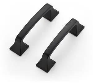 Matte Black Square Foot Arch Cabinet Pulls 3 Inch 30 Pack | Solid Zinc Alloy, Smooth Pull Feel, Kitchen Cabinet Handles, Drawer Pulls, For Cupboards, Drawers, Dressers, Cabinet Matte Black Square Foot Arch Cabinet Pulls 3 Inch 30 Pack | Solid Zinc Alloy, Smooth Pull Feel, Kitchen Cabinet Handles, Drawer Pulls, For Cupboards, Drawers, Dressers, Cabinet