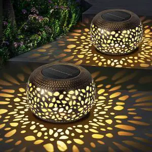 Solar Lanterns Waterproof Outdoor Decor: 2 Pack Hollow Out Retro Metal Solar Lights - Unique Gardening Gifts for Women Mom - Outside Garden Yard Patio Porch Tabletop Decorations 2 Lighting Colors Solar Lanterns Waterproof Outdoor Decor: 2 Pack Hollow Out Retro Metal Solar Lights - Unique Gardening Gifts for Women Mom - Outside Garden Yard Patio Porch Tabletop Decorations 2 Lighting Colors