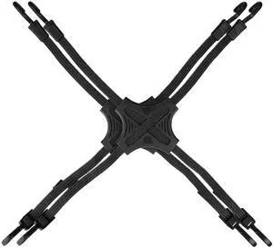 Tack Strap 4-Way Flat Bungee Cord with Rubber Pad Grip, Non-Slip Tie Down Straps for Motorcycle, ATV, Kayak, Cycling, Camping, Truck Storage, Adjustable Bungee Cords - 2 Pack (Black) Tack Strap 4-Way Flat Bungee Cord with Rubber Pad Grip, Non-Slip Tie Down Straps for Motorcycle, ATV, Kayak, Cycling, Camping, Truck Storage, Adjustable Bungee Cords - 2 Pack (Black)