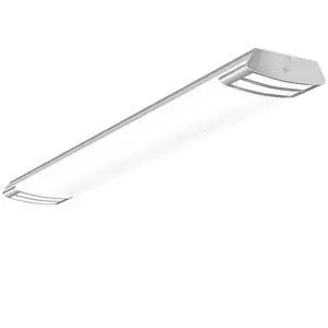 4FT LED Flush Mount Puff Lights, 40W 4500LM, 5000K Daylight White, 48 Inch Linear LED Kitchen Ceiling Lighting Fixtures for Laundry, Craft Room, Fluorescent Light Replacement 4FT LED Flush Mount Puff Lights, 40W 4500LM, 5000K Daylight White, 48 Inch Linear LED Kitchen Ceiling Lighting Fixtures for Laundry, Craft Room, Fluorescent Light Replacement