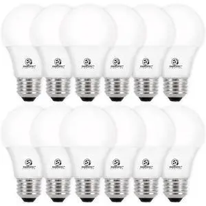 Dimmable LED Light Bulbs, 60W Equivalent 5000K Daylight, 8W 800 Lumens, E26 LED Bulb 60 Watt Dimmable, ETL Listed, 12 Packs Dimmable LED Light Bulbs, 60W Equivalent 5000K Daylight, 8W 800 Lumens, E26 LED Bulb 60 Watt Dimmable, ETL Listed, 12 Packs