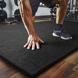Heavy Duty Rubber Stall Mat - Gym Floor- Under Dog Crate - All Purpose Utility 2'x2' - 1/2" Thick - Solid Texture Heavy Duty Rubber Stall Mat - Gym Floor- Under Dog Crate - All Purpose Utility 2'x2' - 1/2" Thick - Solid Texture