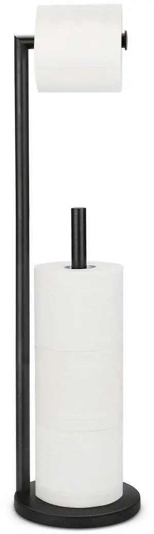 Toilet Paper Holder Stand, Rustproof Bathroom Free Standing Storage, Black | Metal Toilet Paper Holder,Toilet Paper Roll Holder for 4 Rolls with Non-Slip Stable Base,Bathroom Organizers and Storage Toilet Paper Holder Stand, Rustproof Bathroom Free Standing Storage, Black | Metal Toilet Paper Holder,Toilet Paper Roll Holder for 4 Rolls with Non-Slip Stable Base,Bathroom Organizers and Storage