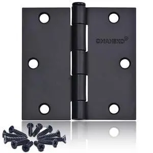 24 Pack Black Door Hinges, 3.5 x 3.5 Inch Black Hinges for Interior Doors 3 1/2 Inch Hinges for Residential Doors, Square Corners Interior Door Hinges for Standard Flat/Bedroom 24 Pack Black Door Hinges, 3.5 x 3.5 Inch Black Hinges for Interior Doors 3 1/2 Inch Hinges for Residential Doors, Square Corners Interior Door Hinges for Standard Flat/Bedroom