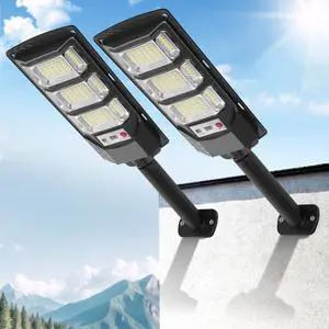 Solar Street Lights Outdoor 2 Pack, 6500K Solar Lights Outdoor Waterproof with Motion Sensor, Lamparas Luces Solares para Exteriores Dusk to Dawn Commercial Lighting for Yard Path Solar Street Lights Outdoor 2 Pack, 6500K Solar Lights Outdoor Waterproof with Motion Sensor, Lamparas Luces Solares para Exteriores Dusk to Dawn Commercial Lighting for Yard Path