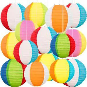 15PCS Pool Party Decorations Beach Ball Paper Lanterns - Summer Luau Hawaiian Themed Hanging Decor for Home Birthday Outdoor Indoor 15PCS Pool Party Decorations Beach Ball Paper Lanterns - Summer Luau Hawaiian Themed Hanging Decor for Home Birthday Outdoor Indoor