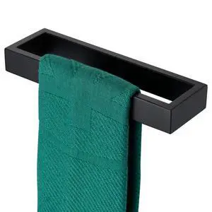 Towel Ring Matte Black Hand Towel Bar Holder 9-Inch Kitchen Rack Stainless Steel for Bathroom Hardware Wall Mounted, 1 Pack B4008BK-L9 Towel Ring Matte Black Hand Towel Bar Holder 9-Inch Kitchen Rack Stainless Steel for Bathroom Hardware Wall Mounted, 1 Pack B4008BK-L9