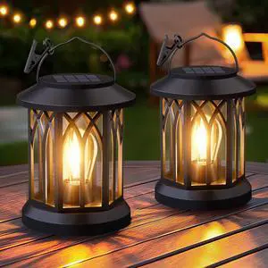 Hanging Solar Lanterns Outdoor Waterproof - 2 Pack Lanterns Decorative Outdoor Patio Decor with Clip Solar Lantern for Outside - Outdoor Lanterns for Patio Garden Waterproof Gifts for Women Mom Family Hanging Solar Lanterns Outdoor Waterproof - 2 Pack Lanterns Decorative Outdoor Patio Decor with Clip Solar Lantern for Outside - Outdoor Lanterns for Patio Garden Waterproof Gifts for Women Mom Family