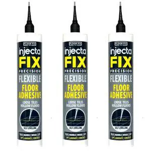 Floor-Fix Pro Tile Repair Kit Precision Injection Adhesive for Loose & Hollow Floor Tiles, Stone, Wood, Laminate & LVT Stainless Steel Tip, 10.1 fl oz (3) Floor-Fix Pro Tile Repair Kit Precision Injection Adhesive for Loose & Hollow Floor Tiles, Stone, Wood, Laminate & LVT Stainless Steel Tip, 10.1 fl oz (3)