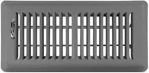 Shoemaker 4x10 Floor Register Storm Gray Heavy Duty Walkable Metal Floor Vent Cover for Home Floor, Steel Air Vent Cover with Adjustable Damper, Forced-Air Registers Grilles & Vents Shoemaker 4x10 Floor Register Storm Gray Heavy Duty Walkable Metal Floor Vent Cover for Home Floor, Steel Air Vent Cover with Adjustable Damper, Forced-Air Registers Grilles & Vents