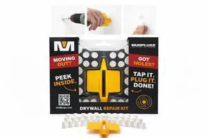 FIX Drywall Anchor Holes Fast - Drywall Hole Repair Kit - No Mesh - No Spackle - Professional Small Hole Wall Patch Kit - 36 Plugs - Reusable Prep Tool - Quick and Easy FIX Drywall Anchor Holes Fast - Drywall Hole Repair Kit - No Mesh - No Spackle - Professional Small Hole Wall Patch Kit - 36 Plugs - Reusable Prep Tool - Quick and Easy