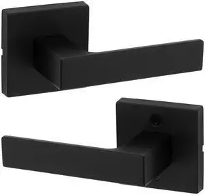 Singapore Interior Passage Door Handle, Lever For Closet and Hallway Doors, Reversible Non-Locking Handle Lever, Matte Black, with Microban Protection Singapore Interior Passage Door Handle, Lever For Closet and Hallway Doors, Reversible Non-Locking Handle Lever, Matte Black, with Microban Protection