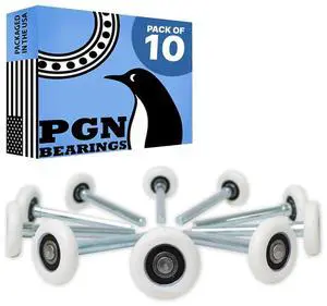 PGN (10 Pack) Garage Door Rollers - 4" Stem, 6200-2RS Ball Bearing PGN (10 Pack) Garage Door Rollers - 4" Stem, 6200-2RS Ball Bearing