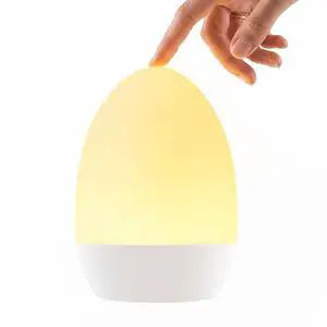 Egg Light for Nursery, Eye-Caring Touch Control Rechargeable Baby Night Light with 17 Color Modes, Dimmable Night Feeding Egg Light for New Parents & Kids Bedroom Egg Light for Nursery, Eye-Caring Touch Control Rechargeable Baby Night Light with 17 Color Modes, Dimmable Night Feeding Egg Light for New Parents & Kids Bedroom