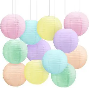12 Pcs 10 Inch Hanging Paper Lanterns Party Decorations Cute Pastel Classroom Decor for Birthday Back to School Party Decoration for Classrooms Wedding Birthday Ceilings 12 Pcs 10 Inch Hanging Paper Lanterns Party Decorations Cute Pastel Classroom Decor for Birthday Back to School Party Decoration for Classrooms Wedding Birthday Ceilings