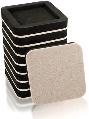 Upgraded Felt Furniture Sliders for Hardwood Floors - 8 PCS 4" | Patented Groove Design, Furniture Movers Sliders, Easily and Safely Move Any Item, Floor Protection Upgraded Felt Furniture Sliders for Hardwood Floors - 8 PCS 4" | Patented Groove Design, Furniture Movers Sliders, Easily and Safely Move Any Item, Floor Protection