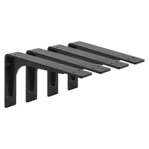 10"x 6"Shelf Bracket,L Shelf Brackets,max Load 300lbs, Premium Alloy Metal Heavy Duty Shelf Bracket, high Strength Mounting Hardware Included, countertop Support,Corner Brace,Pack of 4 10"x 6"Shelf Bracket,L Shelf Brackets,max Load 300lbs, Premium Alloy Metal Heavy Duty Shelf Bracket, high Strength Mounting Hardware Included, countertop Support,Corner Brace,Pack of 4