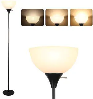 Floor Lamp, Dimmable Standing Lamp, 3 Levels Brightness Led Floor Lamp Rotary Switch Floor Lamps Modern Industrial Lamp with Shade, Tall Lamps for Living Room Bedroom Office Dining Room (Black) Floor Lamp, Dimmable Standing Lamp, 3 Levels Brightness Led Floor Lamp Rotary Switch Floor Lamps Modern Industrial Lamp with Shade, Tall Lamps for Living Room Bedroom Office Dining Room (Black)