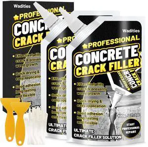 Concrete Crack Filler, 2.65LB High Elasticity Cement Crack Repair Sealant | Slab Concrete Waterproof Repair Sealant for Driveways, Walkways, Patio, Joint, Indoor and Outdoor Quick Drying Sealer - Grey Concrete Crack Filler, 2.65LB High Elasticity Cement Crack Repair Sealant | Slab Concrete Waterproof Repair Sealant for Driveways, Walkways, Patio, Joint, Indoor and Outdoor Quick Drying Sealer - Grey