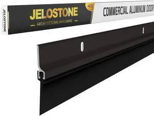 2 Pack - 48'' Commercial Door Bottom Sweep (Dark Bronze Anodized), Heavy Duty Aluminum, Fire Rated, Vinyl Insert, JS-NV307, Ideal for Residential & Commercial Use 2 Pack - 48'' Commercial Door Bottom Sweep (Dark Bronze Anodized), Heavy Duty Aluminum, Fire Rated, Vinyl Insert, JS-NV307, Ideal for Residential & Commercial Use
