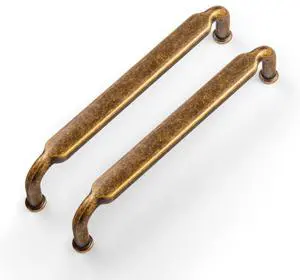 5 Inch Hole Center Antique Brass Zinc Alloy Cabinet Pulls Kitchen Cabinets Hardware, 6 Pack Vintage Brass Solid Cabinet Handles Drawer Pulls 5 Inch Hole Center Antique Brass Zinc Alloy Cabinet Pulls Kitchen Cabinets Hardware, 6 Pack Vintage Brass Solid Cabinet Handles Drawer Pulls