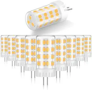 G4 LED Bulb 4W 480LM 2700K Warm White, 12V AC/DC, 360° Beam Angle, T3 Halogen Replacement, High-Efficiency Ceramic Base for Landscape, Cabinet, Ceiling Lights, 10 Pack G4 LED Bulb 4W 480LM 2700K Warm White, 12V AC/DC, 360° Beam Angle, T3 Halogen Replacement, High-Efficiency Ceramic Base for Landscape, Cabinet, Ceiling Lights, 10 Pack