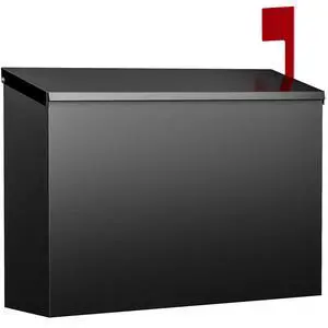 Wall Mount Mailbox for Outside Large Capacity, Black | Rust-Proof Mail Box with Stay-Open Lid & Red Flag Kit, Galvanized Steel, Weather-Resistant Post Box, 10.5" x 4.3" x 14.2" Wall Mount Mailbox for Outside Large Capacity, Black | Rust-Proof Mail Box with Stay-Open Lid & Red Flag Kit, Galvanized Steel, Weather-Resistant Post Box, 10.5" x 4.3" x 14.2"