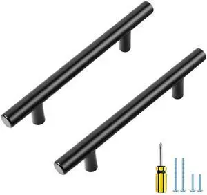 Black Cabinet Handles, 30 Pack Drawer Pulls, 4 inch Hole Center | 6-3/8in Overall Lenghth, T Bar Pull, Smooth Grip, Easy Cabinet Upgrade, For Kitchen Cabinets, Drawers, Cupboards, Dressers Black Cabinet Handles, 30 Pack Drawer Pulls, 4 inch Hole Center | 6-3/8in Overall Lenghth, T Bar Pull, Smooth Grip, Easy Cabinet Upgrade, For Kitchen Cabinets, Drawers, Cupboards, Dressers
