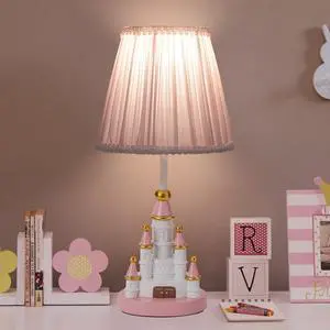 Kids Table Lamp, Adorable 14 Inch Castle Style Kids Desk Lamp, Pink Bedside Lamp Ideal for Girls Bedroom Decor, Includes LED Bulb Kids Table Lamp, Adorable 14 Inch Castle Style Kids Desk Lamp, Pink Bedside Lamp Ideal for Girls Bedroom Decor, Includes LED Bulb
