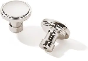 10 Pack Modern Polished Nickel Cabinet Knobs 1-1/4 inch Diameter Round Ergonomic Grip Indoor Use Kitchen Bathroom 10 Pack Modern Polished Nickel Cabinet Knobs 1-1/4 inch Diameter Round Ergonomic Grip Indoor Use Kitchen Bathroom
