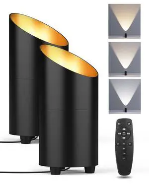 2 Pack Uplighting Indoor, LED Floor Can Lights with Remote and Timer, 3 Color Temps Dimmable Spotlight for Corner Sofa Plant Home Accent Lighting, 5.9 FT Plug Cord & Foot Switch, Black 2 Pack Uplighting Indoor, LED Floor Can Lights with Remote and Timer, 3 Color Temps Dimmable Spotlight for Corner Sofa Plant Home Accent Lighting, 5.9 FT Plug Cord & Foot Switch, Black