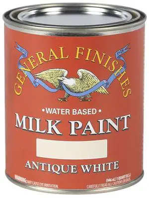 Water Based Milk Paint, 1 Pint, Antique White Water Based Milk Paint, 1 Pint, Antique White