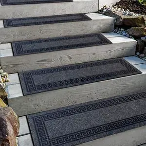 6pcs 8.5" x 30" Stair Treads for Dogs on Wooden Steps, Gray. | Outdoor Non Slip, Heat Insulation, Rubber, Runner Rug, Staircase Mat 6pcs 8.5" x 30" Stair Treads for Dogs on Wooden Steps, Gray. | Outdoor Non Slip, Heat Insulation, Rubber, Runner Rug, Staircase Mat
