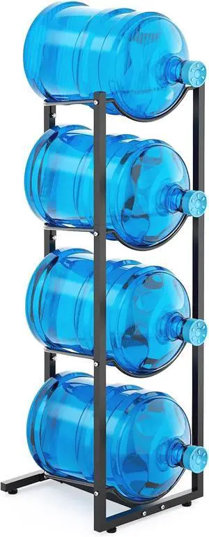 5 Gallon Water Jug Holder: 4 Tier Water Jug Stand Holder for 5 Gallon Water Dispenser- 5 Gal Water Bottle Storage Rack Organizer for Home Kitchen Garage (4 Tier) 5 Gallon Water Jug Holder: 4 Tier Water Jug Stand Holder for 5 Gallon Water Dispenser- 5 Gal Water Bottle Storage Rack Organizer for Home Kitchen Garage (4 Tier)