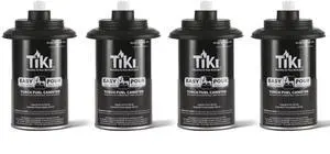 Torch Replacement Canister Set of 4 Refillable Metal Torch Fuel Canisters with Easy Pour System, 12 oz Weather-Resistant Outdoor Lighting Accessories for Patio, Garden & Deck Torch Replacement Canister Set of 4 Refillable Metal Torch Fuel Canisters with Easy Pour System, 12 oz Weather-Resistant Outdoor Lighting Accessories for Patio, Garden & Deck